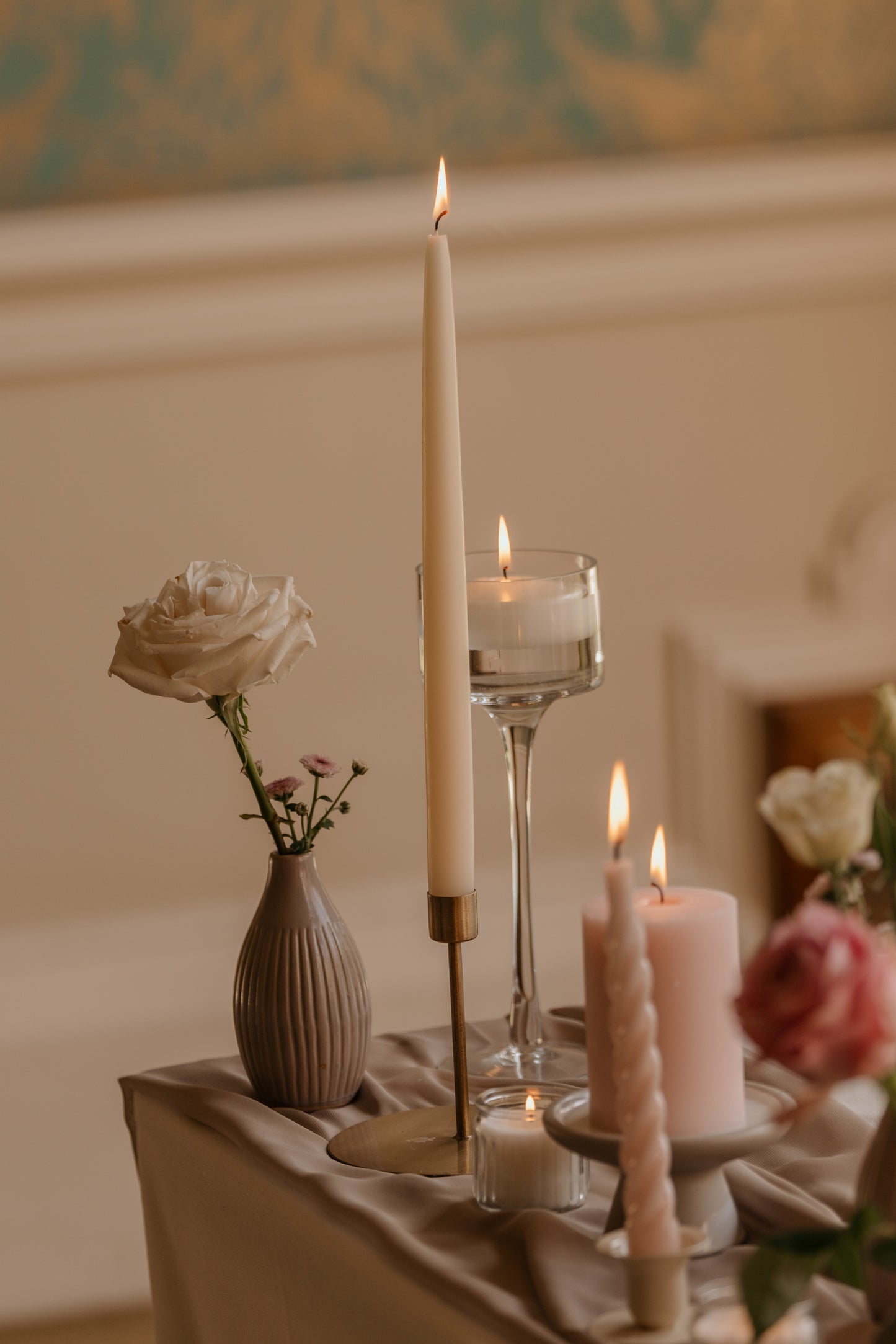 Premium Wax Taper Candles (35cm) - Box of Six